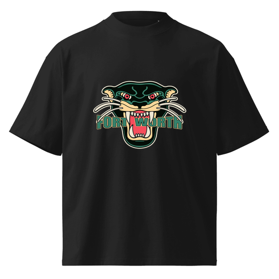 Fort Worth T-Shirt with Panther design (Black)