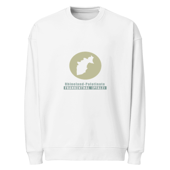 Frankenthal (Pfalz) Sweatshirt mit Minimal Moon-Design (Weiß)