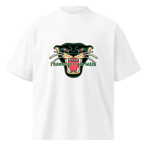 Frankfurt am Main T-Shirt mit Panther-Design (Weiß) – Produktansicht