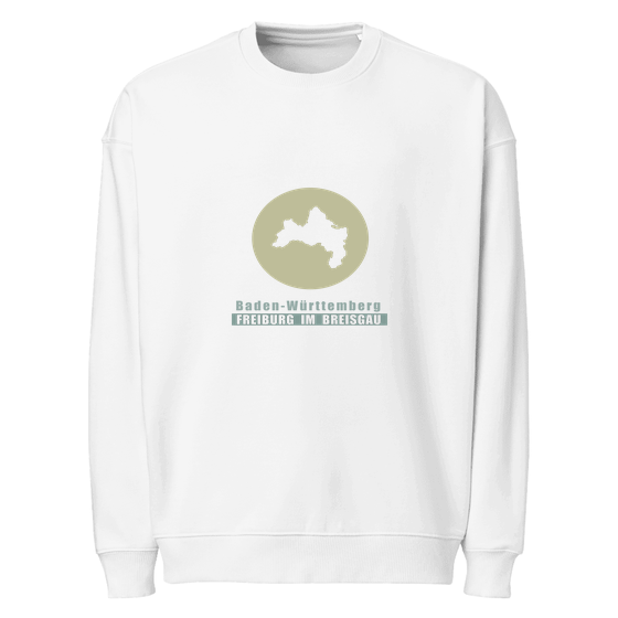 Freiburg im Breisgau Sweatshirt mit Minimal Moon-Design (Weiß)