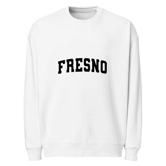 Fresno Sweatshirt with Varsity3 design (White)