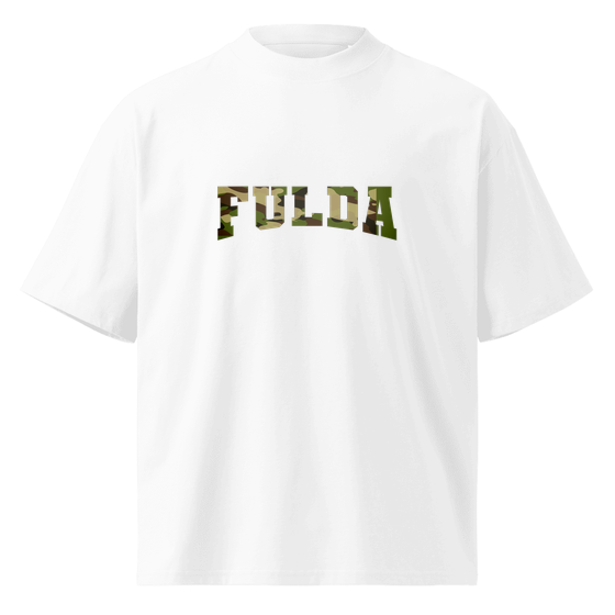 Fulda T-Shirt mit Camouflage-Design (Weiß) – Produktansicht