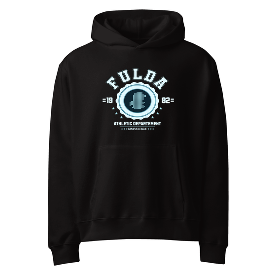 Fulda Hoodie mit Varsity Hero-Design (Schwarz)