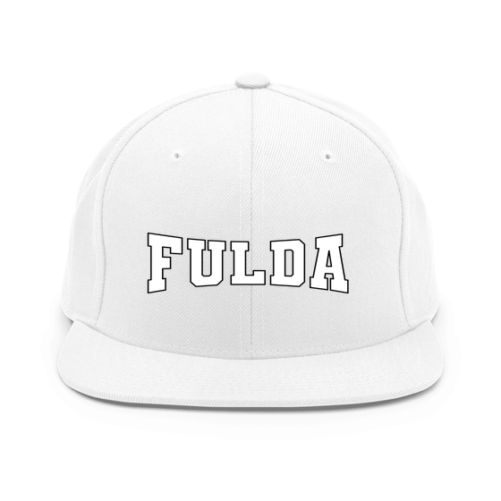 Fulda Cap mit Varsity4-Design (Weiß) – Produktansicht