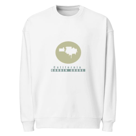Garden Grove Sweatshirt with Minimal Moon design (White)