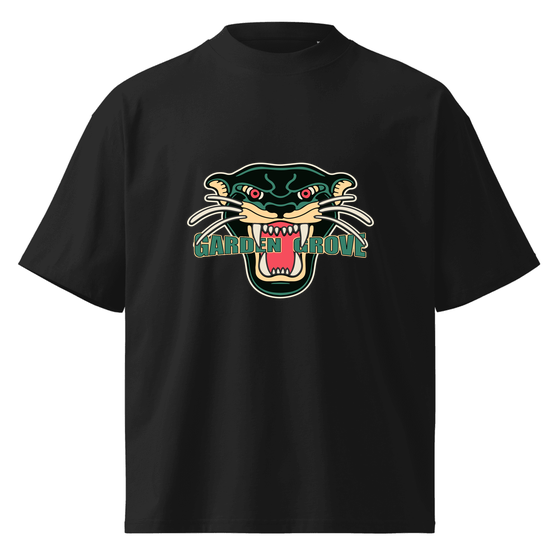 Garden Grove T-Shirt with Panther design (Black)