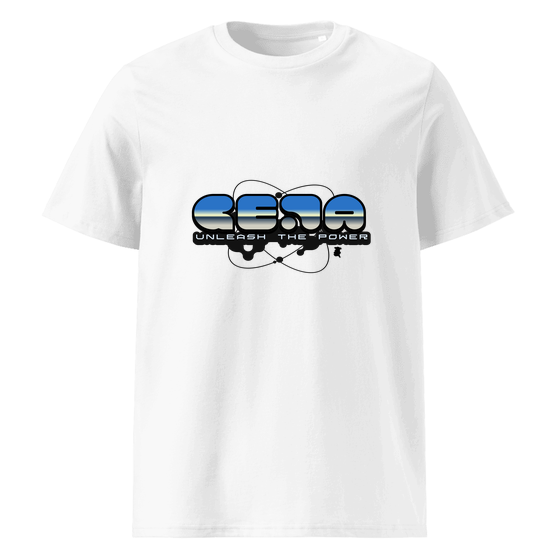 Gera T-Shirt mit Atom-Design (Weiß)