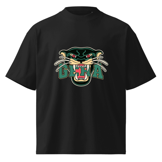 Gera T-Shirt mit Panther-Design (Schwarz)