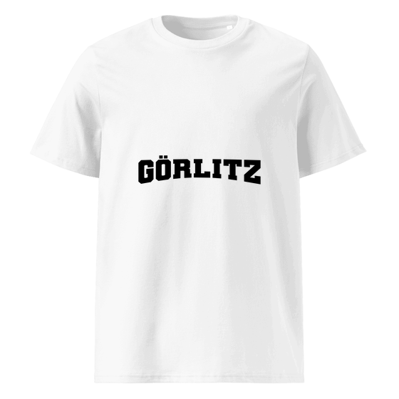Görlitz T-Shirt mit Varsity17-Design (Weiß) – Produktansicht