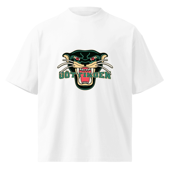 Göttingen T-Shirt mit Panther-Design (Weiß) – Produktansicht