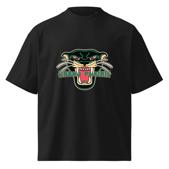 Grand Prairie T-Shirt with Panther design (Black)