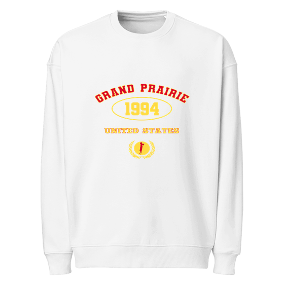 Grand Prairie Sweatshirt with University 1994 design (White)
