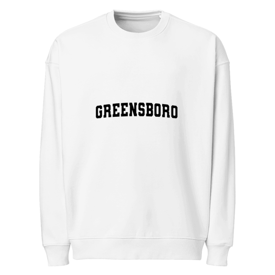 Greensboro Sweatshirt with Varsity3 design (White)