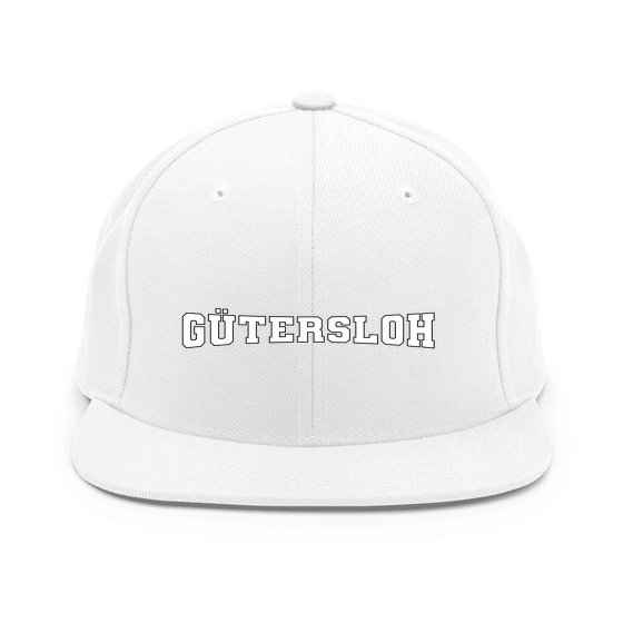Gütersloh Cap mit Varsity4-Design (Weiß) – Produktansicht