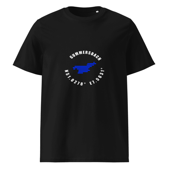 Gummersbach T-Shirt mit Minimal Coordinates-Design (Schwarz)