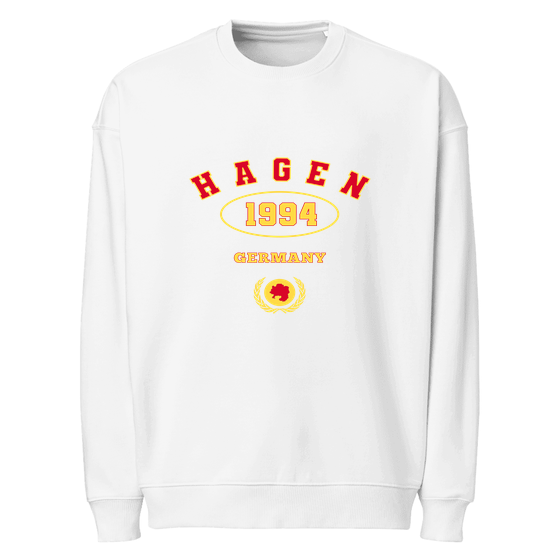 Hagen Sweatshirt mit University 1994-Design (Weiß)