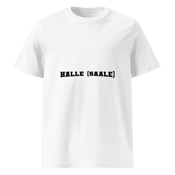 Halle (Saale) T-Shirt mit Varsity17-Design (Weiß)