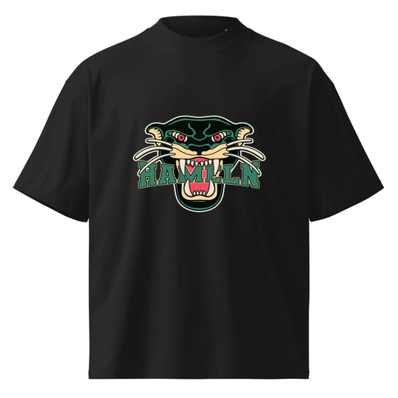 Hameln T-Shirt mit Panther-Design (Schwarz) – Produktansicht