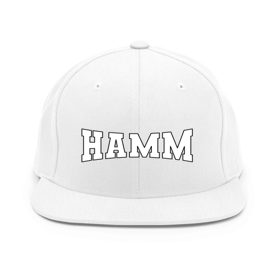 Hamm Cap mit Varsity4-Design (Weiß) – Produktansicht