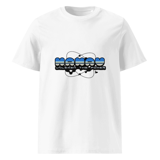Hanau T-Shirt mit Atom-Design (Weiß) – Produktansicht