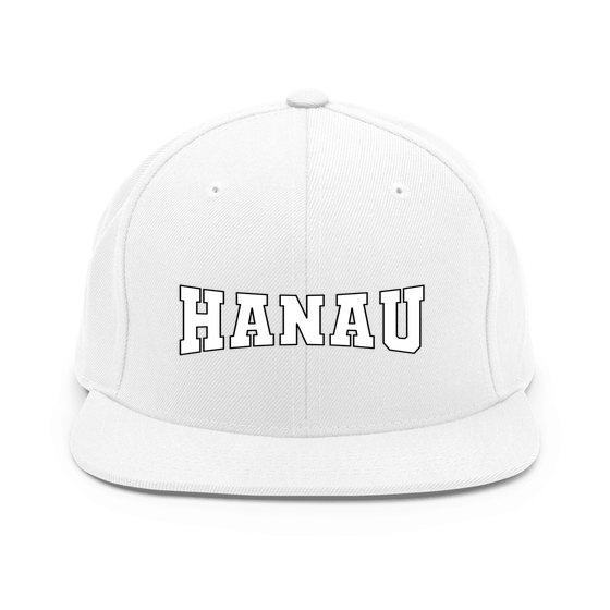 Hanau Cap mit Varsity4-Design (Weiß) – Produktansicht