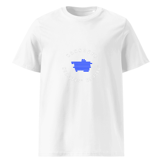 Hannover T-Shirt mit Minimal Coordinates-Design (Weiß)