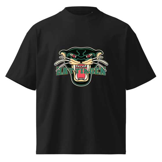 Hattingen T-Shirt mit Panther-Design (Schwarz)