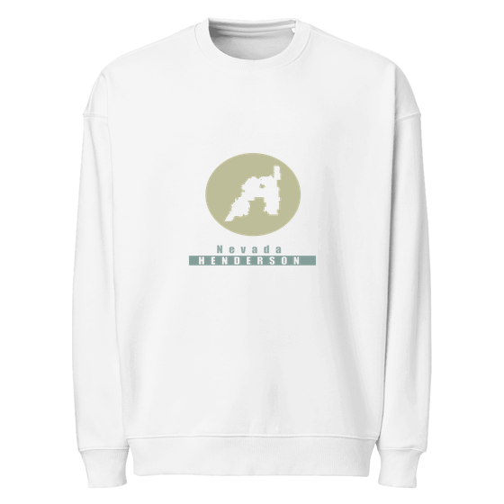 Henderson Sweatshirt with Minimal Moon design (White)