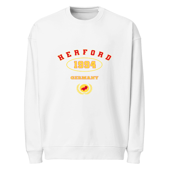 Herford Sweatshirt mit University 1994-Design (Weiß) – Produktansicht