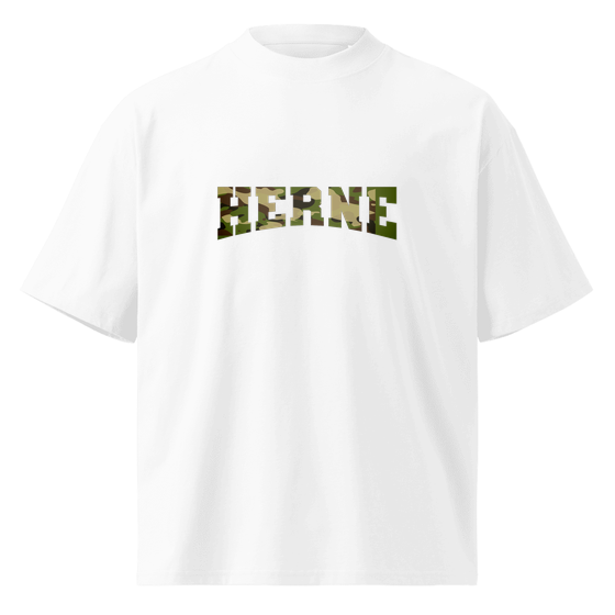Herne T-Shirt mit Camouflage-Design (Weiß) – Produktansicht