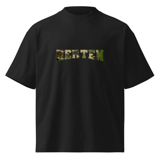 Herten T-Shirt mit Camouflage-Design (Schwarz)