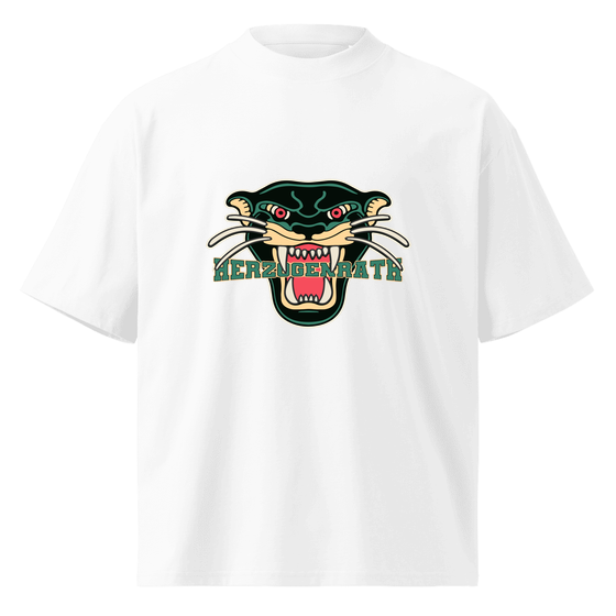 Herzogenrath T-Shirt mit Panther-Design (Weiß) – Produktansicht