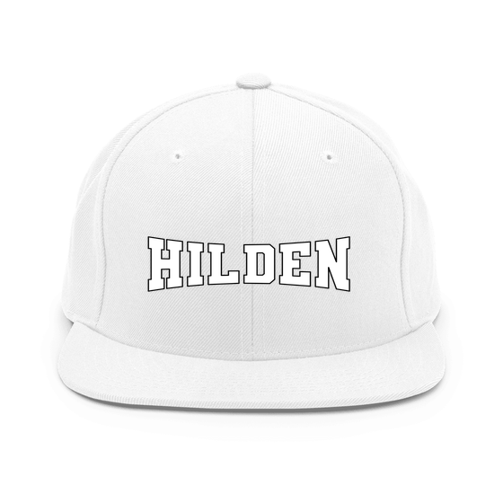 Hilden Cap mit Varsity4-Design (Weiß) – Produktansicht
