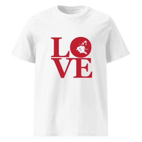 Houston T-Shirt with Love design (White)