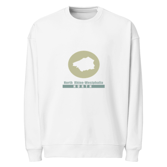 Hürth Sweatshirt mit Minimal Moon-Design (Weiß)