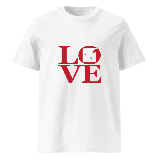 Indianapolis T-Shirt with Love design (White) – Produktansicht