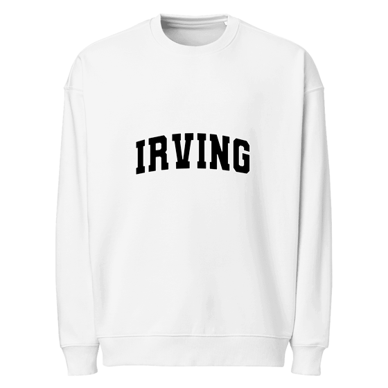 Irving Sweatshirt with Varsity3 design (White)