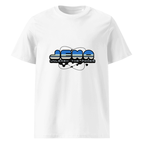 Jena T-Shirt mit Atom-Design (Weiß) – Produktansicht