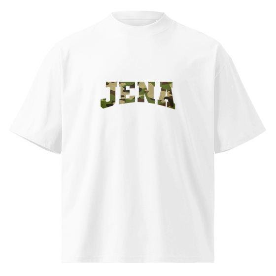 Jena T-Shirt mit Camouflage-Design (Weiß) – Produktansicht