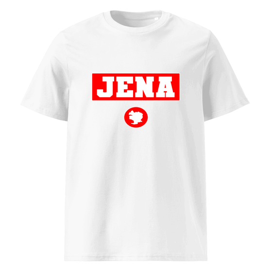 Jena T-Shirt mit Signal14-Design (Weiß) – Produktansicht