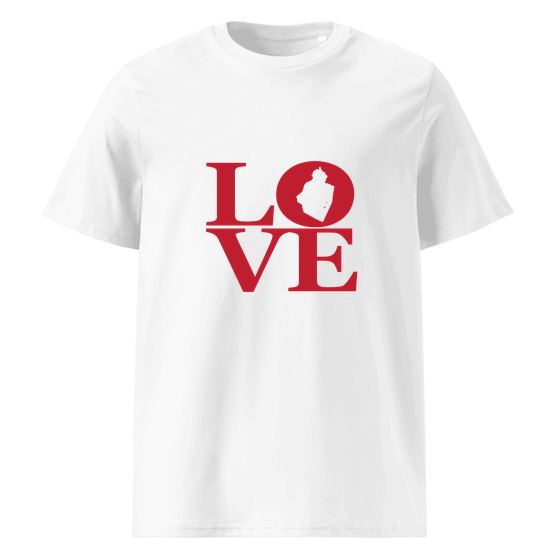 Jersey City T-Shirt with Love design (White)