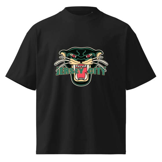 Jersey City T-Shirt with Panther design (Black)