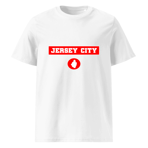 Jersey City T-Shirt with Signal14 design (White)