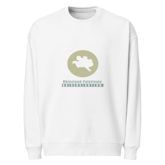 Kaiserslautern Sweatshirt mit Minimal Moon-Design (Weiß) – Produktansicht