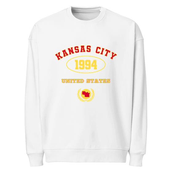 Kansas City Sweatshirt with University 1994 design (White)