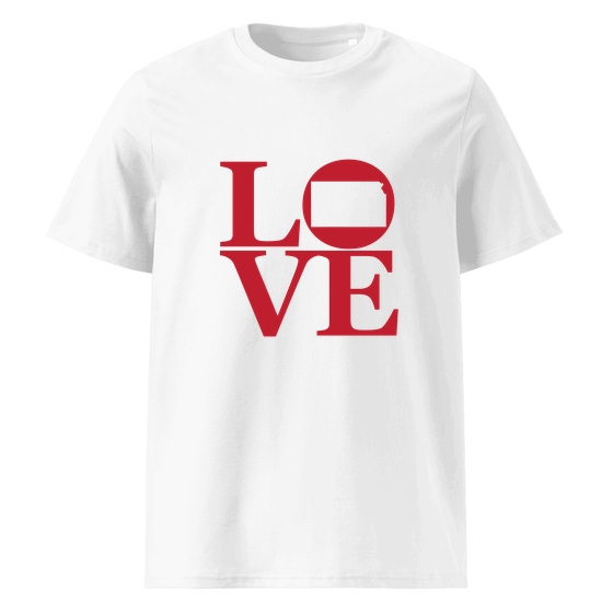 Kansas T-Shirt with Love design (White)