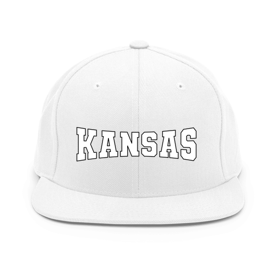Kansas Cap with Varsity4 design (White)
