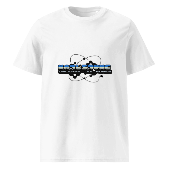 Karlsruhe T-Shirt mit Atom-Design (Weiß) – Produktansicht