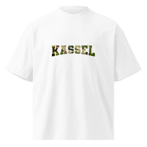 Kassel T-Shirt mit Camouflage-Design (Weiß) – Produktansicht