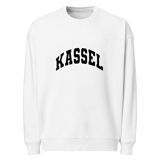 Kassel Sweatshirt mit Varsity3-Design (Weiß)